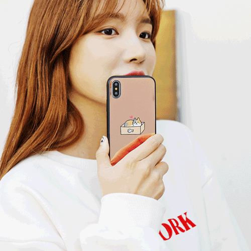 냥이의 하루 미러 범퍼 케이스 (갤럭시 아이폰 LG 80기종), , 코지, 