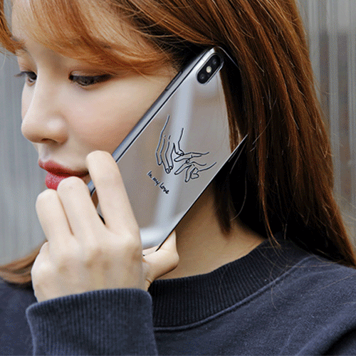 드로잉핸드 미러 범퍼 케이스 (갤럭시 아이폰 LG 80기종), , 코지, 