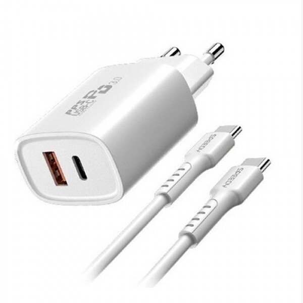 스피디 도너츠 가정용 25W(PD3.0+QC3.0) 2포트 PPS 초고속 분리형 충전기(CtoC 1.2M 25W), 2만원이상 무료배송, 사은품증정, 당일발송, 스피디, 